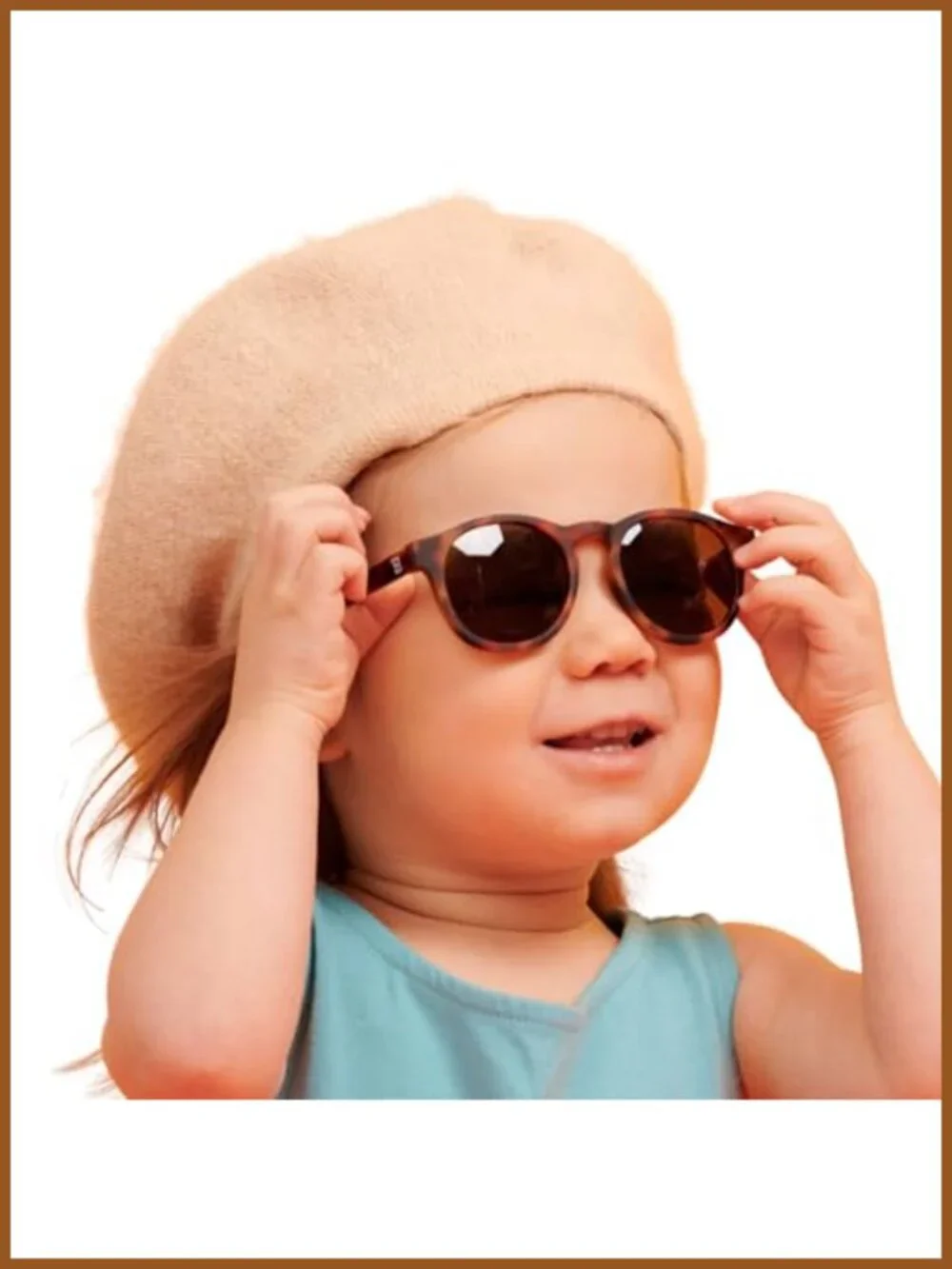Baby Toddler Sunglasses UV400 Shatter-Resistant Flexible Rubber Frames
